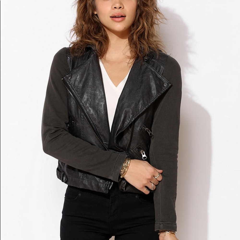Silence + Noise Vegan Leather Jacket